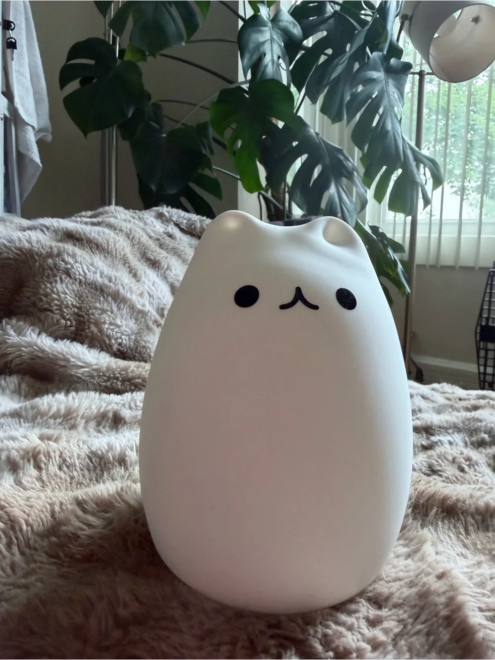 Kawaii Noodoll Cat Tap Control Night Light Silicone Rechargeable Lamp